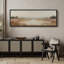 «Floral Meadow by the Lake Landscape» dans des tons neutres doux-964225689-964225688
