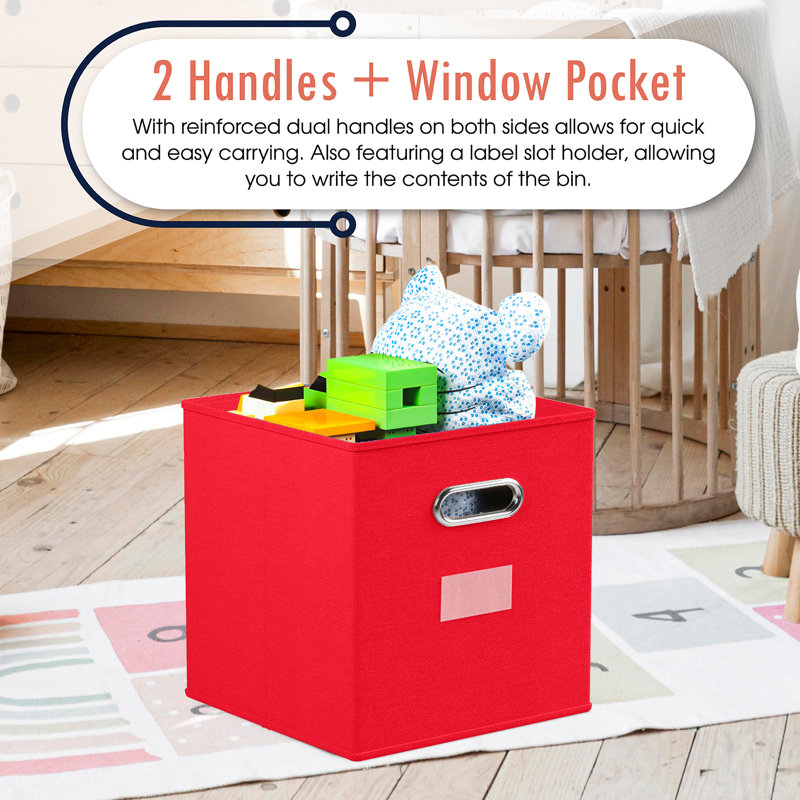 Bac en carton pliable, Rouge