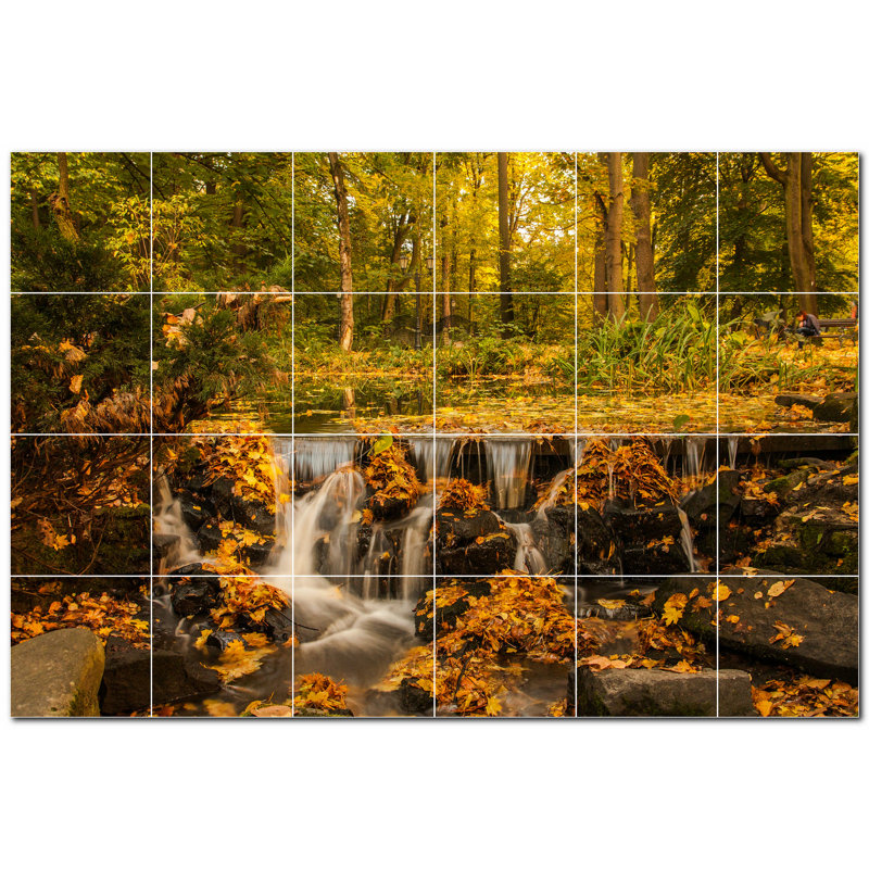 Panneau décoratif en céramique satinée 8 po x 8 po