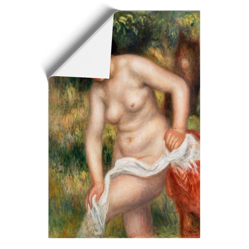 Bather Drying Herself Vol.2 by Pierre-Auguste Renoir - Unframed Painting, 30cm H x 21cm W x 0.1cm D