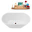 1369.1mm x 754.4mm Soaking Acrylic Bathtub-1802183126