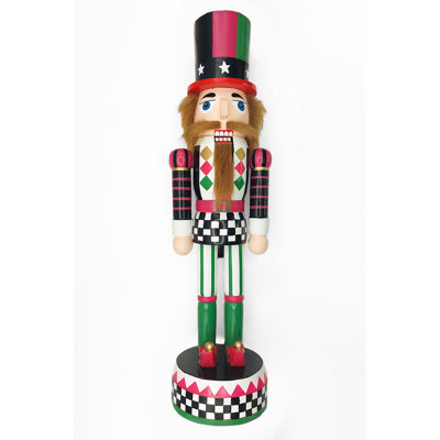 Christmas Nutcracker.  Classic Wooden Festive Decoration F07M14-37-N01833A