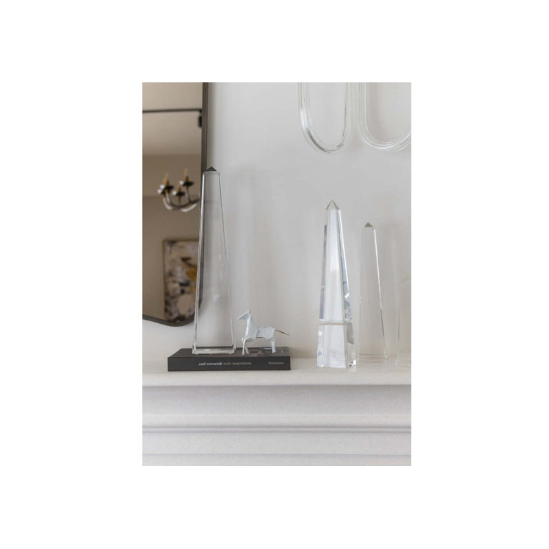 Crystal Obelisk Mini, 17.5" H x 4" W x 4" D