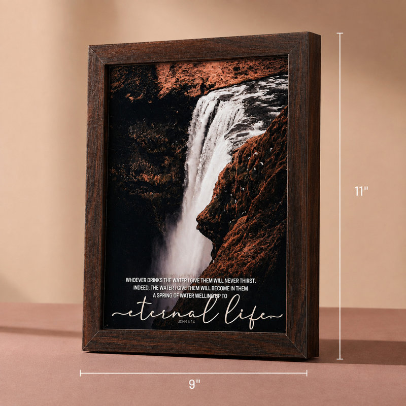 Art encadré, cascade de la vie éternelle