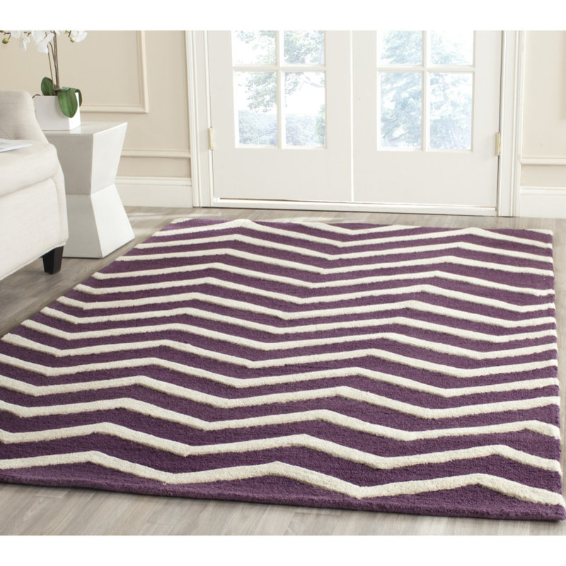 Tapis en laine touffeté à la main Sanyla, Rectangle 4 pi x 6 pi