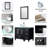 Tengelsen 36.6" Single Bathroom Vanity Set with Mirror-578100988