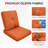 Carolina 24" X 22" Outdoor Furniture Replacement Cushions (Set Of 2)-110860457