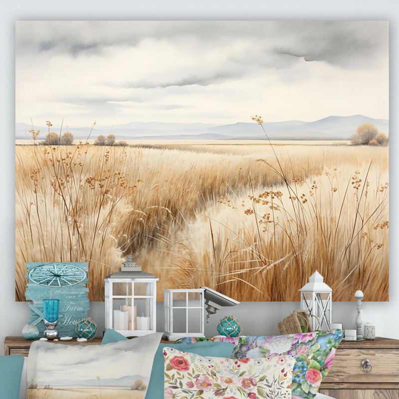 Prairie Peacefulness Meadows V, H 34 po x l 44 po x P 1,5 po, Toile tendue