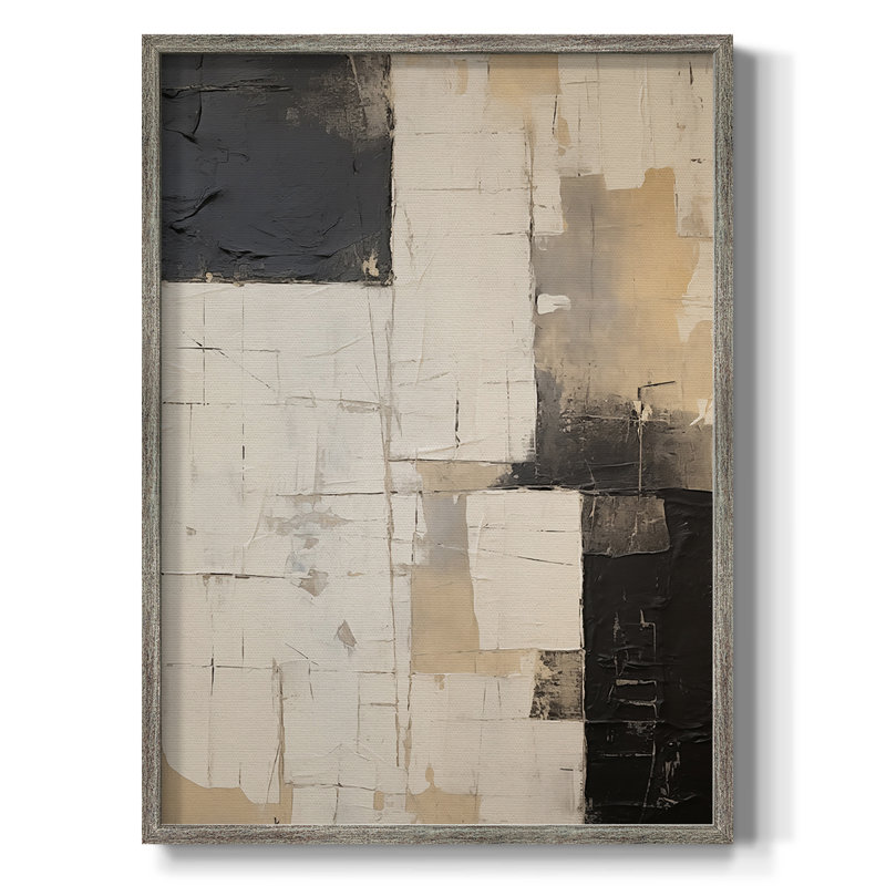 ABSTRACT Series CDXCV, reproduction encadrée - bois massif, H 21 po x l 17 po