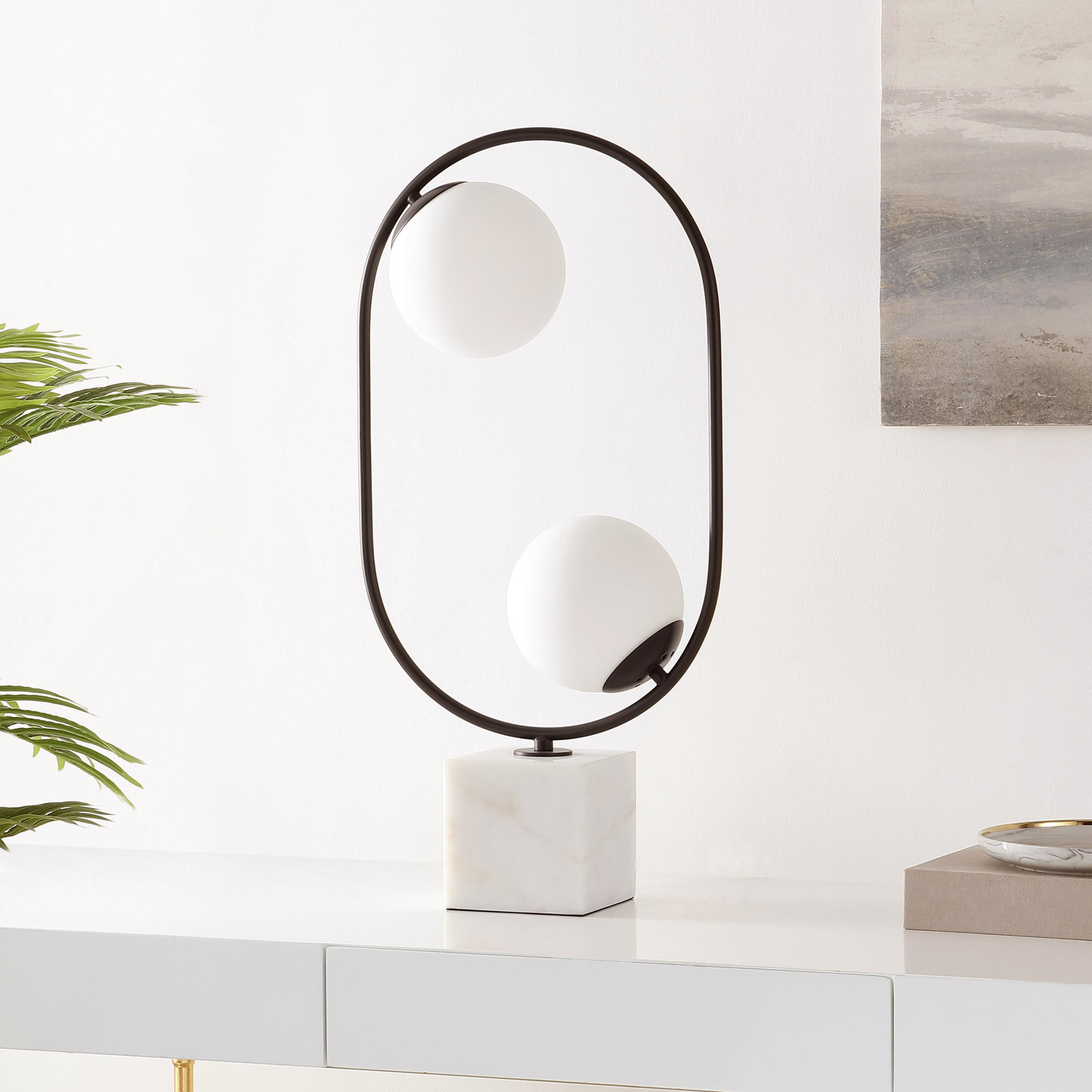Alyson Genuine Marble Table Lamp