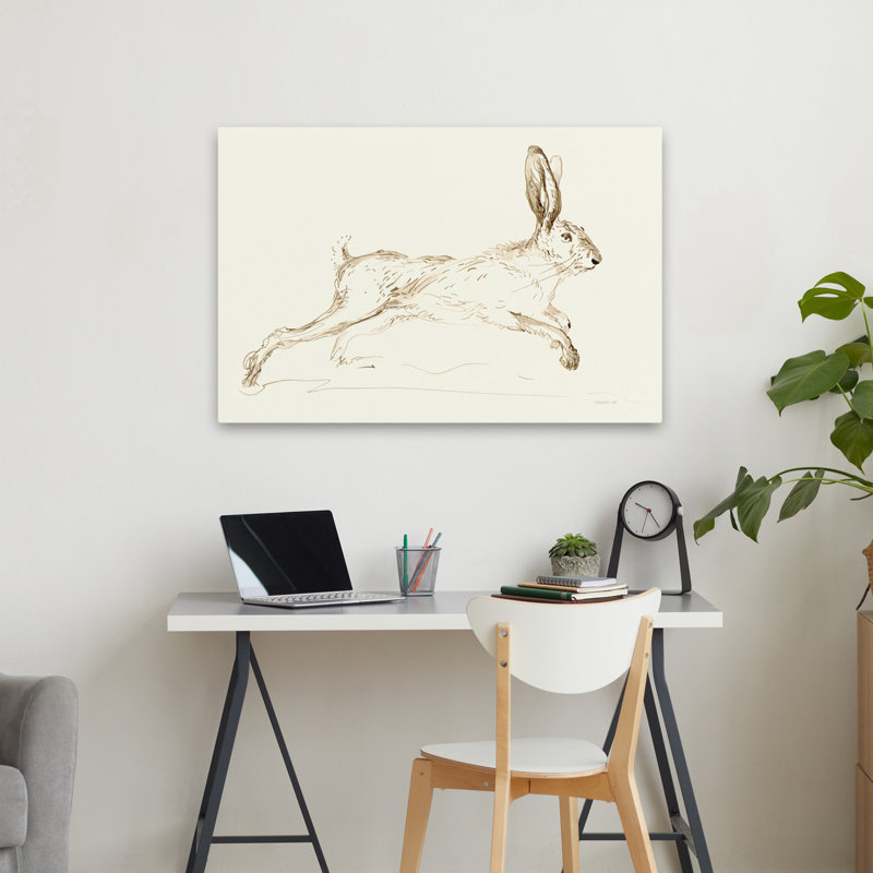 Animaux et sauts bruns, H 24 po x l 36 po