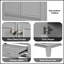 Meuble-lavabo gris 30 po avec lavabo, armoire de rangement multifonctionnelle et tiroir, cadre solide et panneau de fibres à densité moyenne-377963751