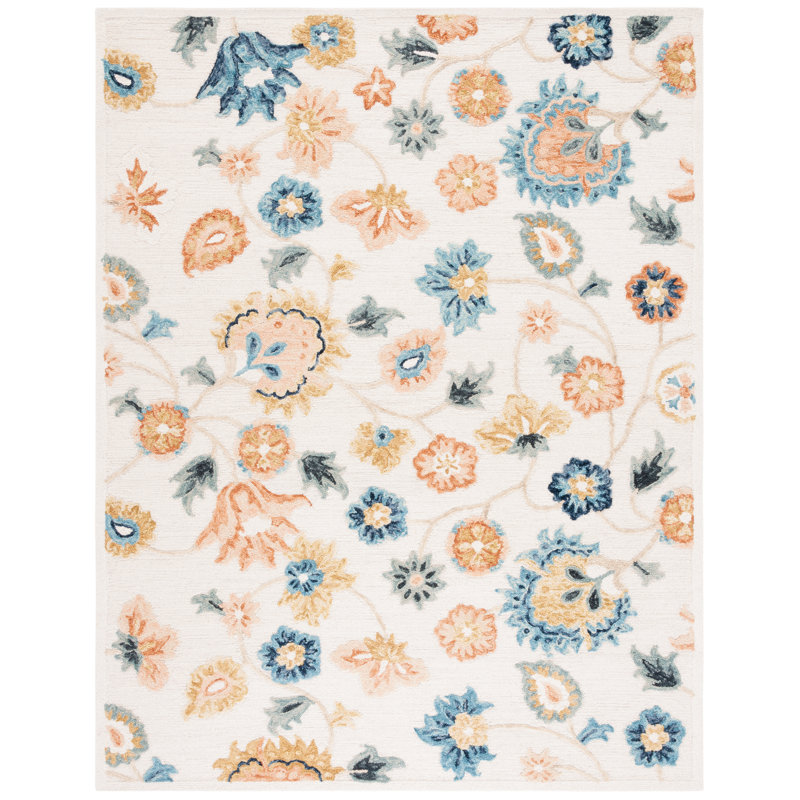 Tapis ivoire / gris Hermine Metro 112, Rectangle 8 pi x 10 pi