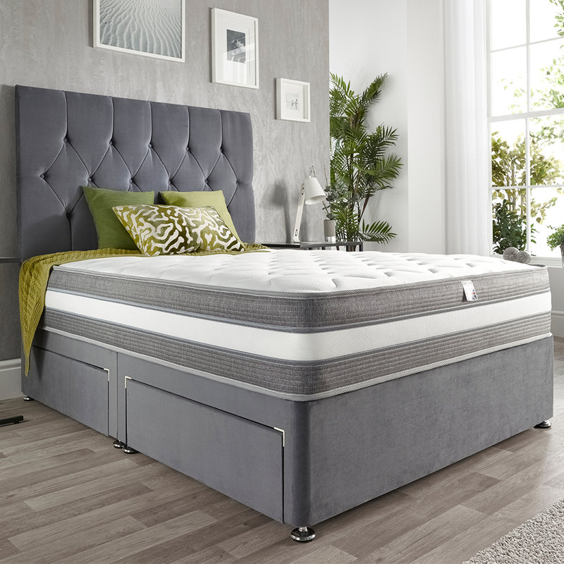 White Noise Open Coil Mattress, Kingsize (5')
