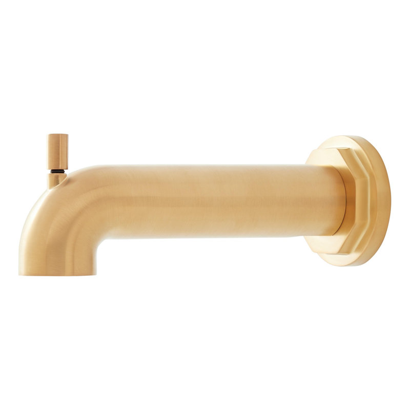 Signature Hardware Greyfield Tub Spout with Diverter, Brushed Gold