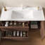 Armoire de salle de bain brun rétro