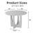 42" Cross Legs Soild Wood Round Dining Table-1750268037