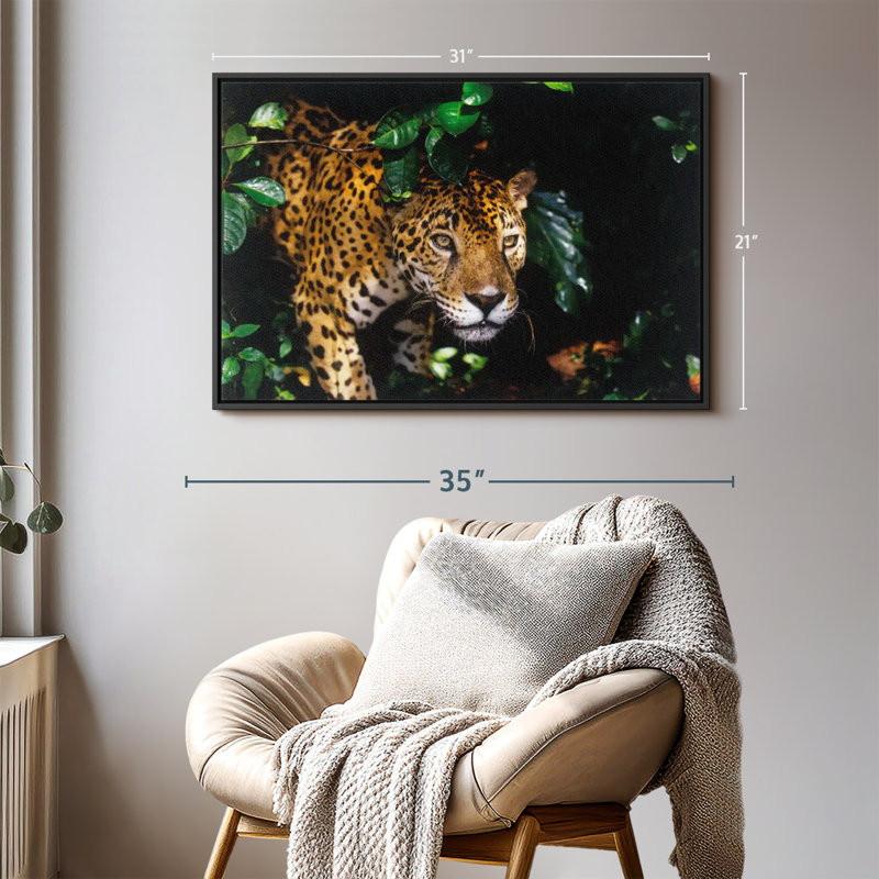 Animal «Rainforest Jaguar Wall Art», H 21 po x l 31 po