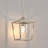 1-Light Cage Pendant Light With Bulb