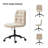 Samar Upholstered Armless Swivel Task Chair with Tufted Back-450186580