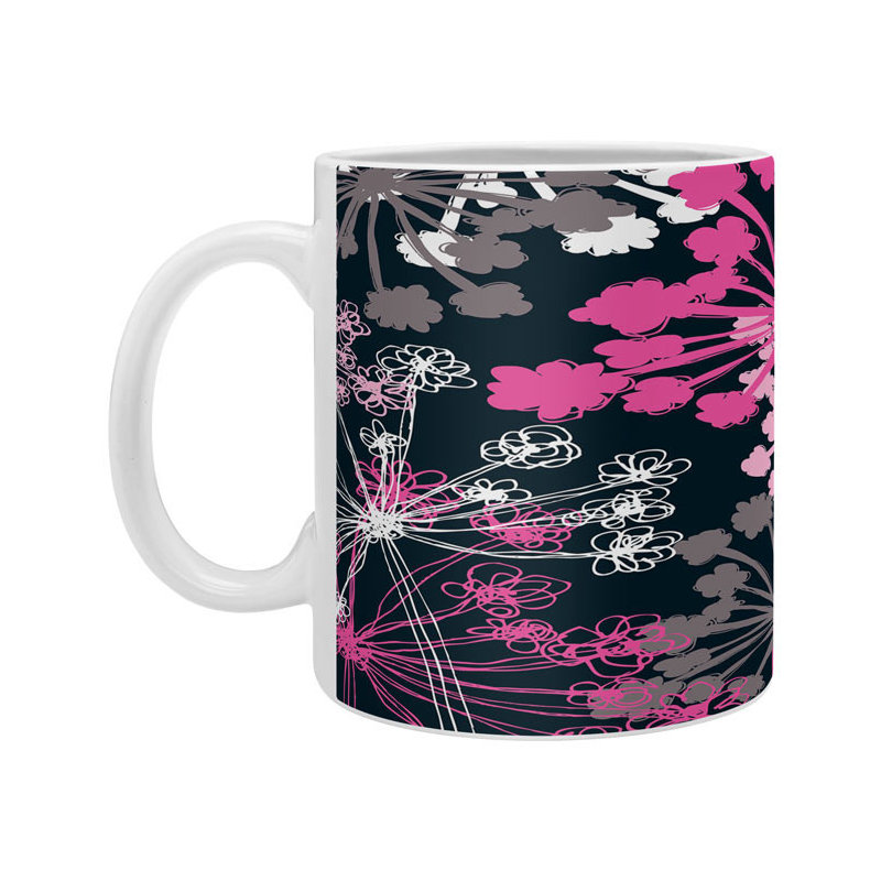 Grande tasse à café cow parsley