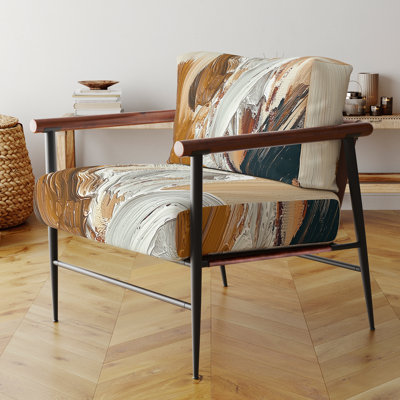 Chaise d'appoint rembourrée Gambel Nicosha