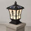 Lampadaire d'extérieur vintage rétro avec télécommande, lanterne étanche H 17,3 po avec 4 modes de couleurs, base E26-918900330