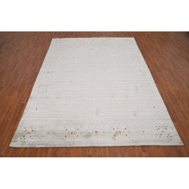 Tapis en laine fait à la main de style Gabbeh 9 x 12