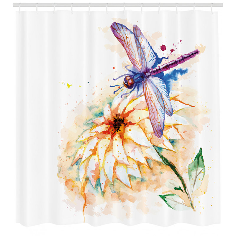 Shower Curtain with Hooks Included, 75" H x 69" W