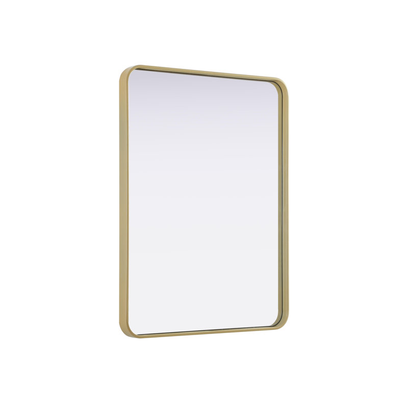 Erath Contour Metal Mirror, Brass, 36" x 27"