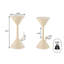 Tabouret de bar moderne en métal de style sablier sans dossier 29,75 po avec repose-pieds pour îlot de cuisine et bar Home-1880467855