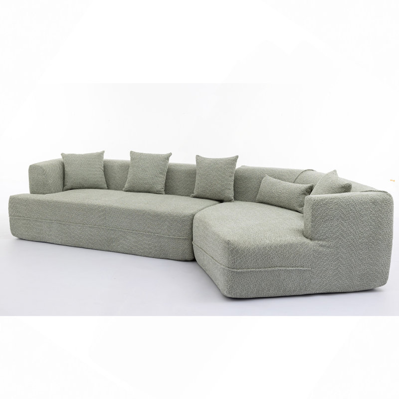 Modular Sofa , Modern Minimalist Style Sofa,  Upholstered ,  Free Combination, Round Fiber Fabric, Anti-Wrinkle Fabric,Dimension Extension