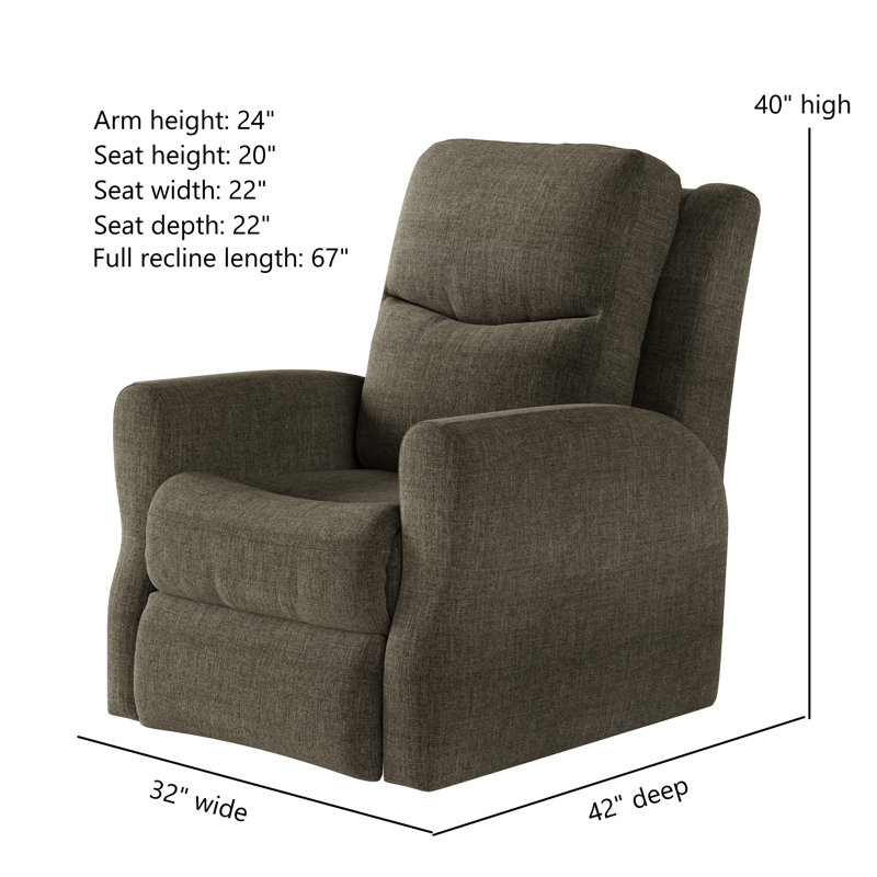 Fame Rocker Recliner, Cream, Manual Rocker