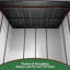 10 Ft. W X 7 Ft. D Plastic Storage Shed With Floor