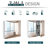 kleankin Medicine Cabinet, Bathroom Mirror Cabinet with Doors and Shelf-1816419601
