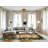 Machine Washable Botanical Brown Area Rug-349419424