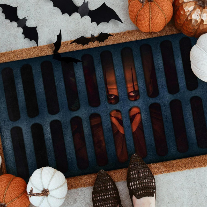 Tapis de porte d'Halloween Tapis de porte Horror Welcome