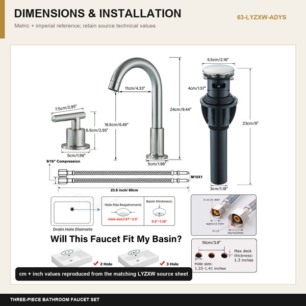 Dimensions du produit