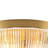 3-Light Pleated Drape Textured Glass Flush Mount