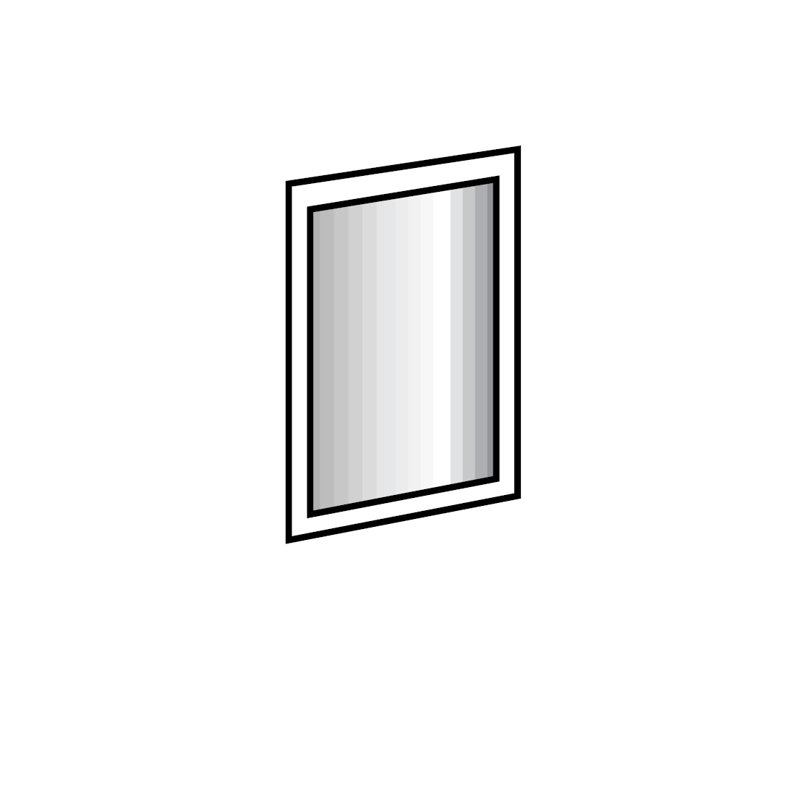 Ilona Wall Mirror, White