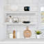  Ensemble de 2 tablettes flottantes de 35 po de long avec fixation invisible - blanc-2121085036-2143639233