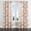 Abstract Room Darkening Curtains - Brown Baiden Grommet Curtain - 1 Panel-220654085-220654081