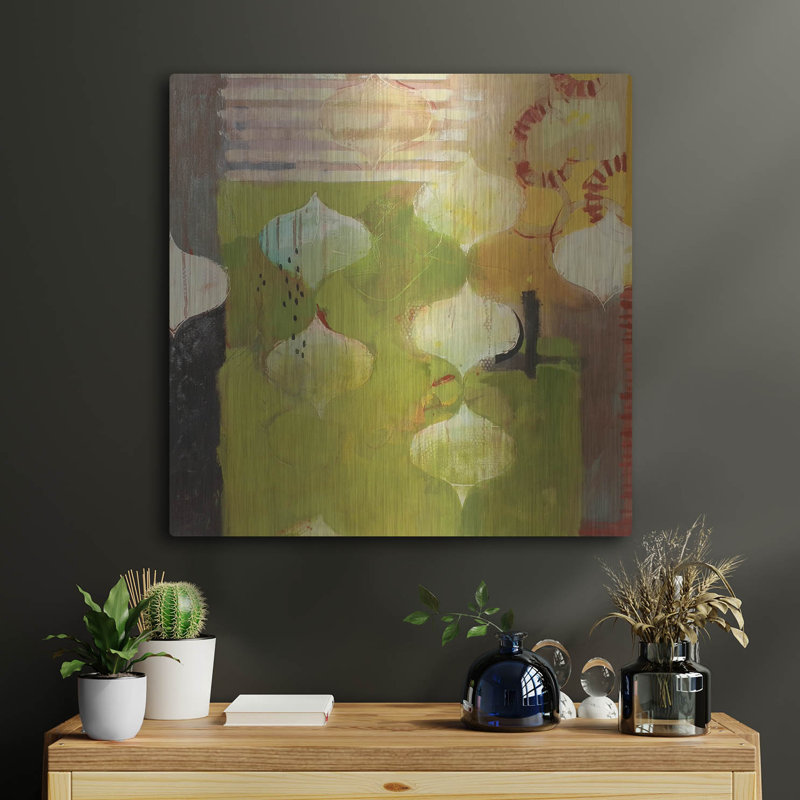 «Green Shade» par Jennifer Rasmusson, Wrought Studio ™, art mural en métal, H 24 po x l 24 po