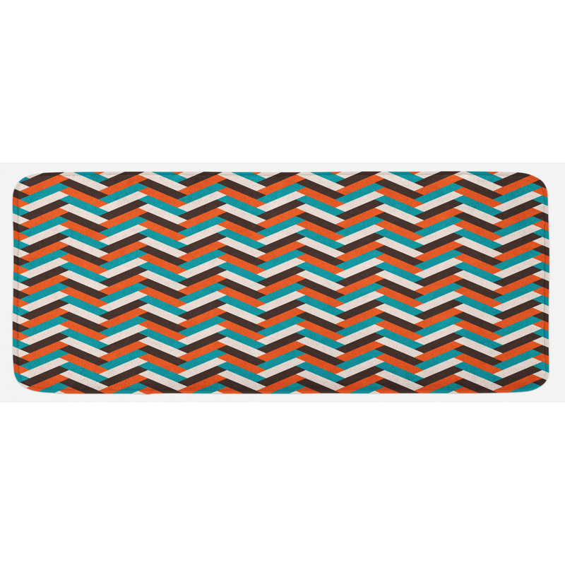 Modern & Contemporary Synthetic Kitchen Mat
