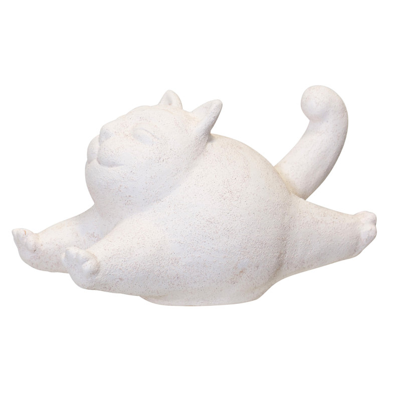 Chat en bois terre cuite