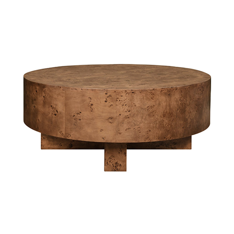 Oslo Coffee Table, Dark Burl Wood