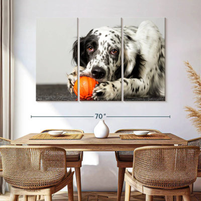 Brampt Dog With Orange Toy