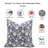 Natural Linen Blue  Pillow Cover Block Print Boho Throw Cushion for Modern Homes Size- 14X20-1283889573-1283889574