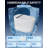 Yingze Modern Smart Toilet with Bidet - Matte White One-Piece Design, Foot Sensor & Color LED Display, ADA Height Tankless Toilet for Luxury Bathrooms-115109764