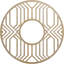 Médaillon 22 po x 22 po x P 8 po x P 3/8 po Empire-63411749-63411731